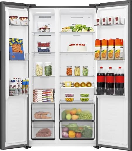 Hisense RS3P558NEFD - vrijstaande side-by-side koelkast.