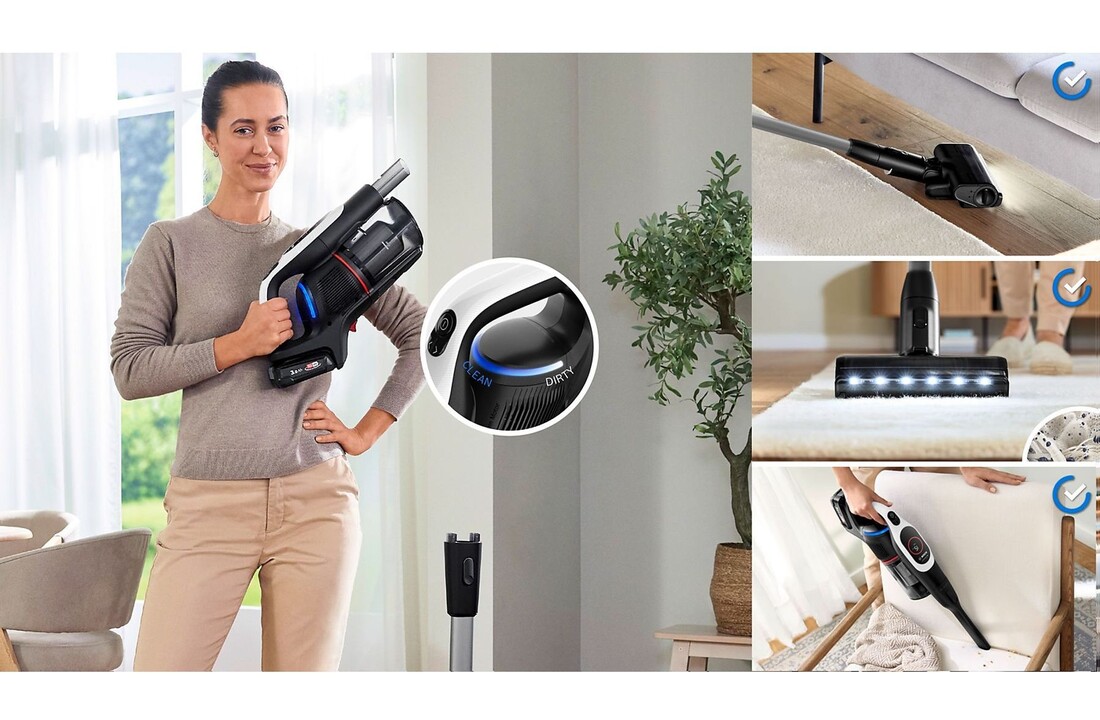 Bosch Unlimited 9 BCS931WBA - Steelstofzuiger