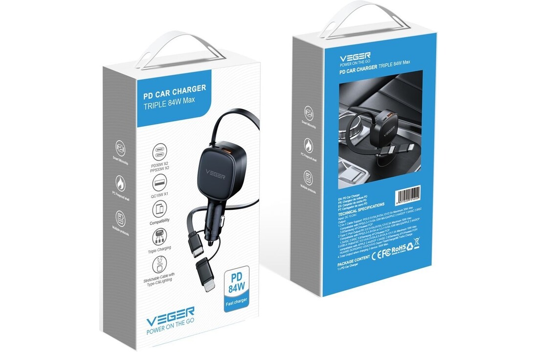 Veger VG-CC89 84W Autolader