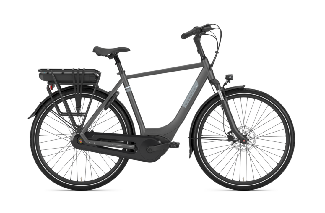 Gazelle Paris C7+ HMB S7 400Wh Heren - Anthracite grey (mat)