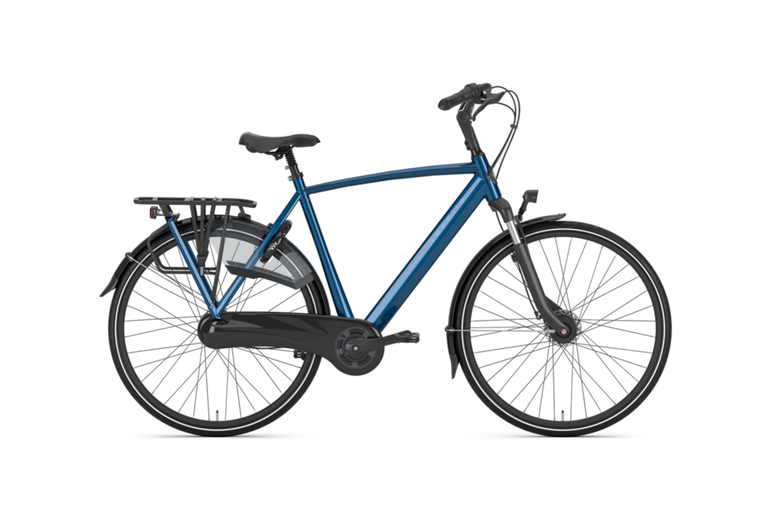 Gazelle Orange C7+  Heren T7 - Mallard blue (glans)