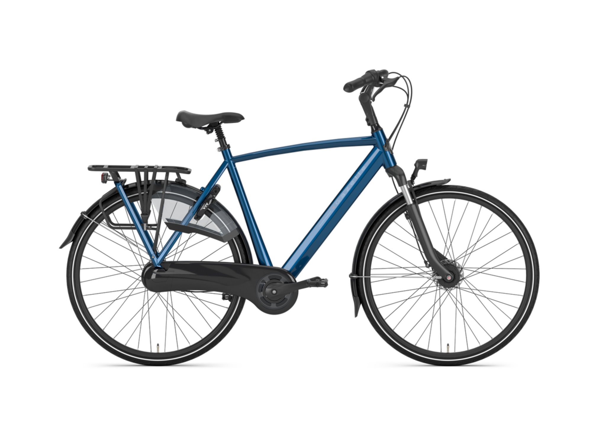 Gazelle Orange C7+  Heren T7 - Mallard blue (glans)