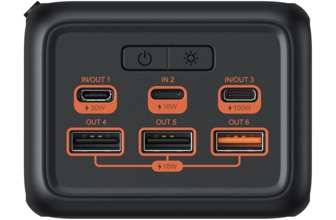 Veger Tank Boost W5001C 56.000 mAh Powerbank Zwart - Powerbank