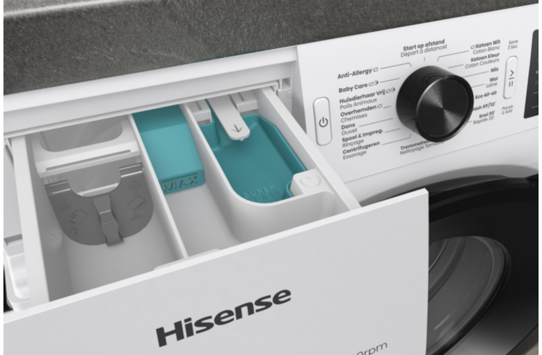 Hisense WF3V943BW/BLX - Wasmachine