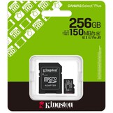 Kingston Canvas Select Plus Gen. 3 microSDXC 256GB met SD-adapter - Micro SD kaart