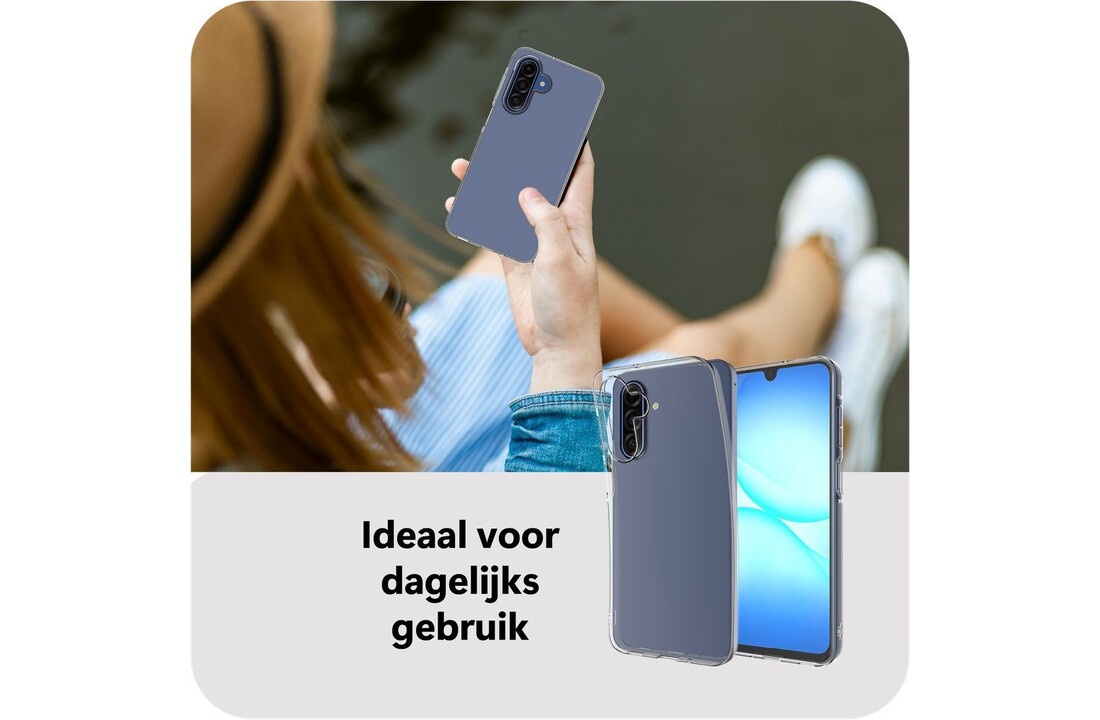Just in Case Zero% Case Samsung Galaxy A17 Soft TPU Backcover Transparant - Telefoonhoesje