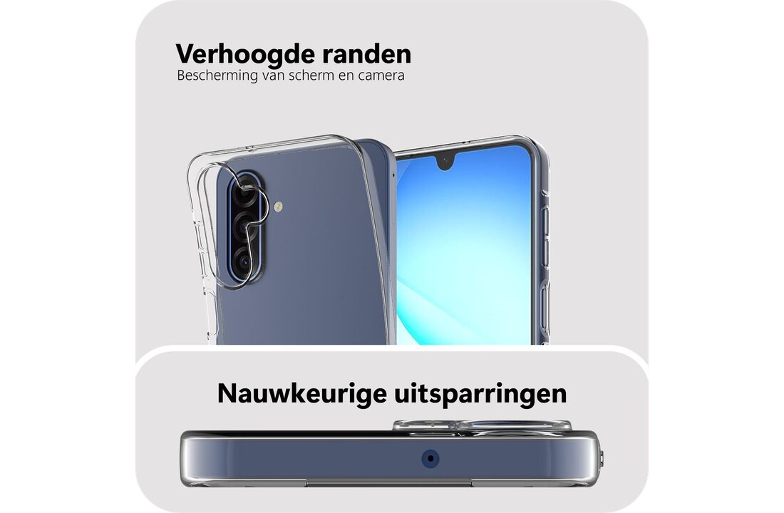 Just in Case Zero% Case Samsung Galaxy A17 Soft TPU Backcover Transparant - Telefoonhoesje