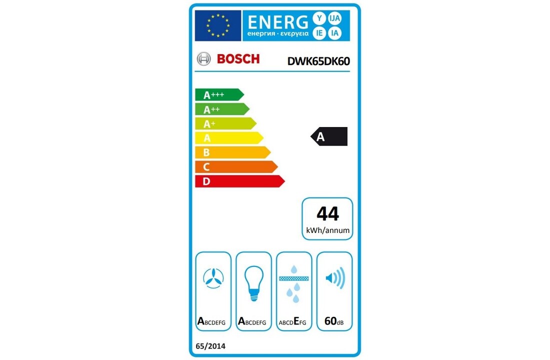 Bosch DWK65DK60 - Wandschouw afzuigkap