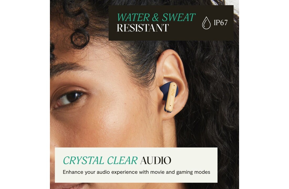 House of Marley Little Bird True Wireless Blue - Draadloze oordopjes