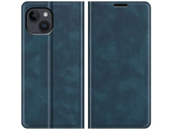 Just in Case Wallet Magnetic hoesje Blauw voor iPhone 14 - Telefoonhoesje