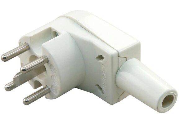 Perilex 5-pins stekker haaks Beige