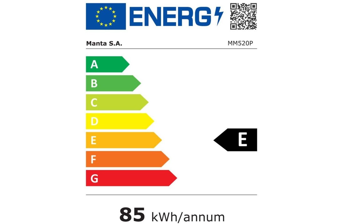 Manta MM520PS - Tafelmodel koelkast