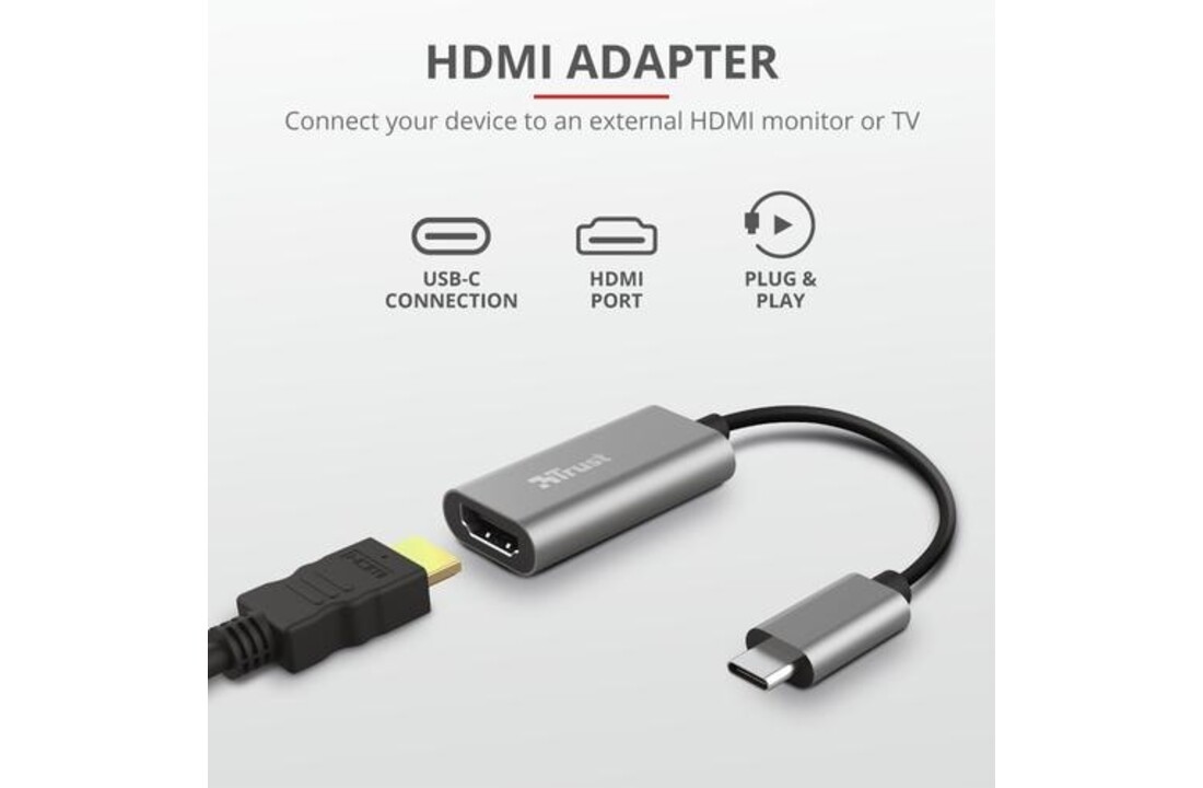 Trust Dalyx USB-C naar HDMI adapter - Adapter