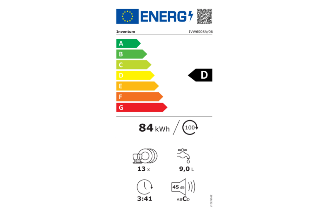 Inventum IVW6008A - Inbouw vaatwasser