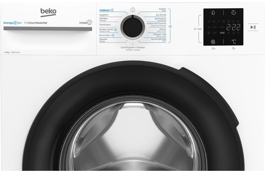 Beko BM3WFT3941B EnergySpin - Wasmachine