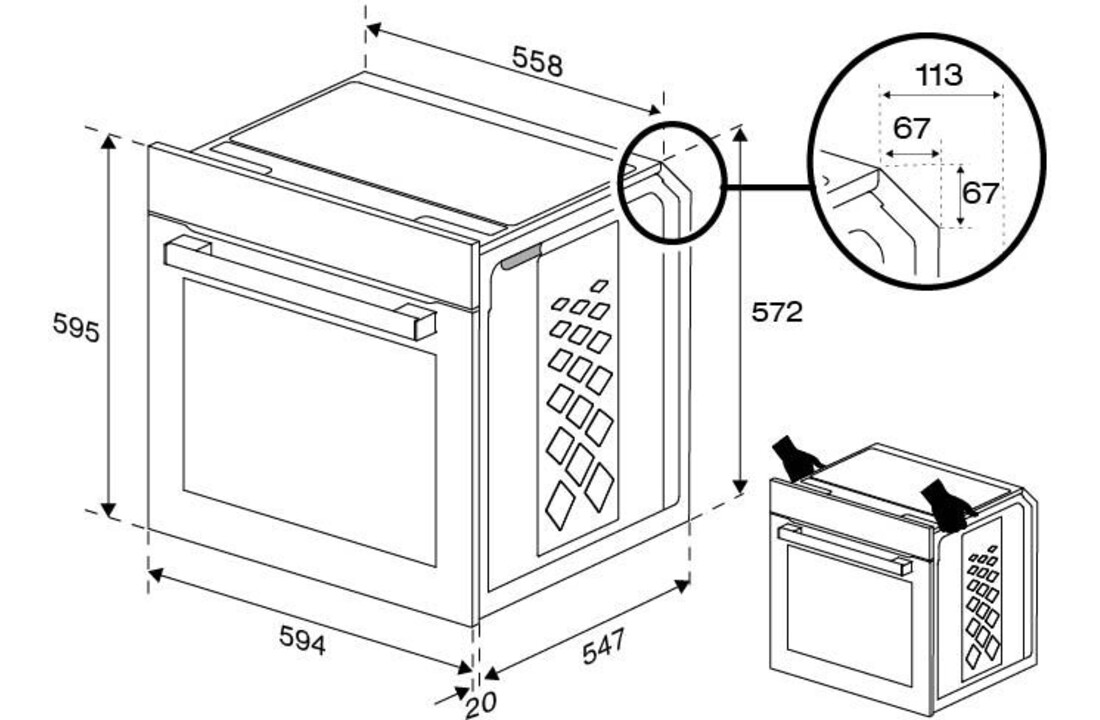Beko BBIE12100XD - Inbouw oven