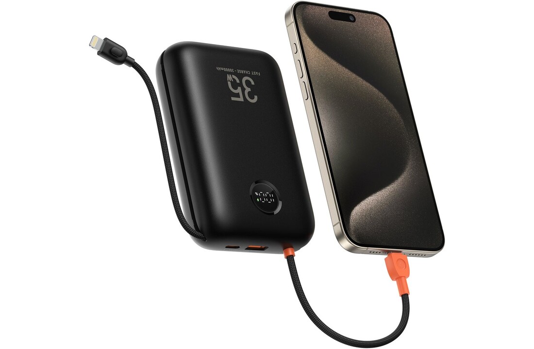 Veger K1 W1188 10.000 mAh Powerbank Zwart - Powerbank