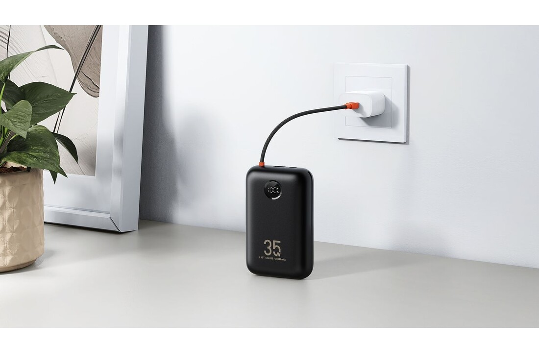 Veger K1 W1188 10.000 mAh Powerbank Zwart - Powerbank