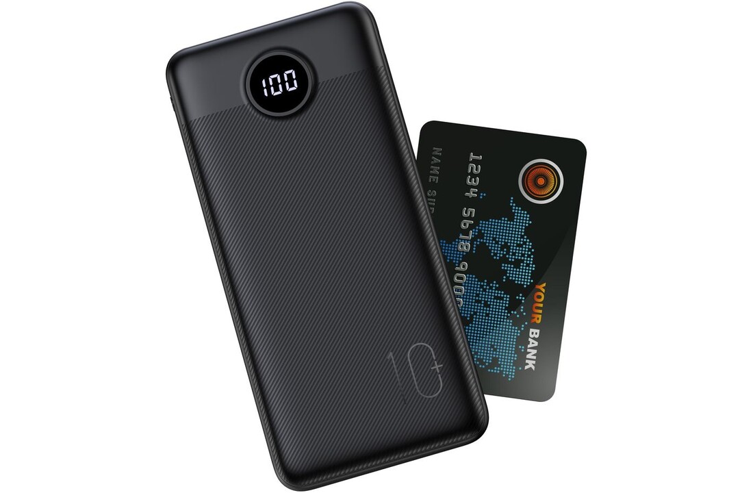 Veger L10S W1105PDB 10.000 mAh Powerbank Zwart - Powerbank