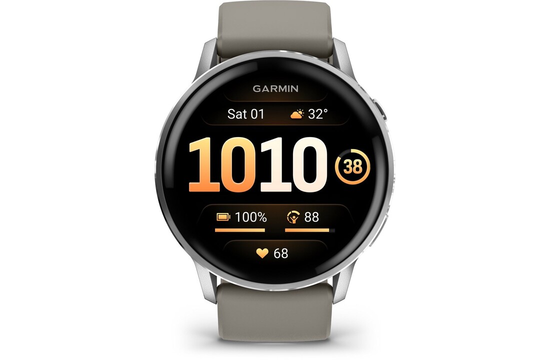 Garmin Venu 4 45mm Zilver/Grijs - Smartwatch
