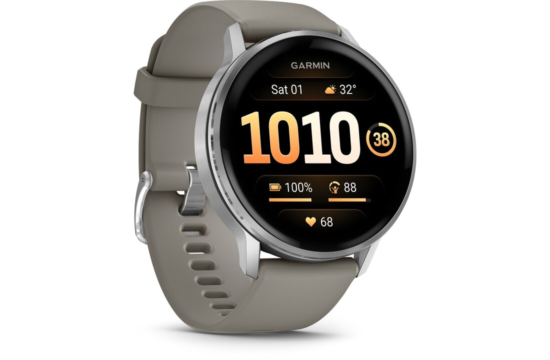 Garmin Venu 4 45mm Zilver/Grijs - Smartwatch