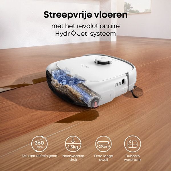 Eufy Omni E25 Wit - Robotstofzuiger