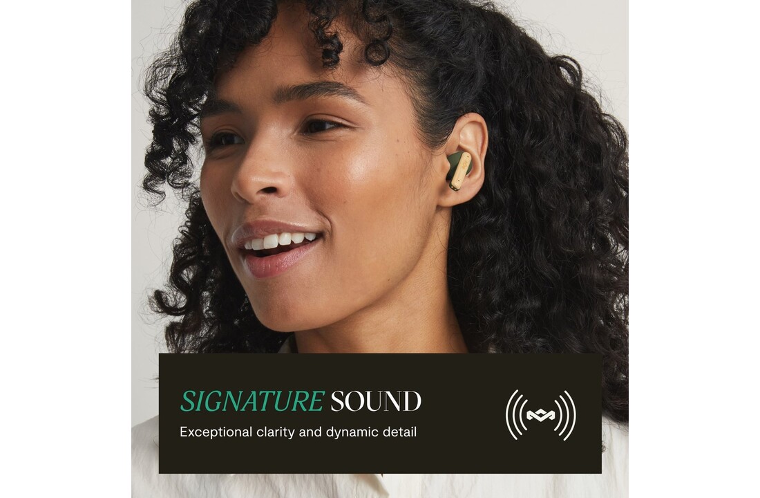 House of Marley Little Bird True Wireless Groen - Draadloze oordopjes