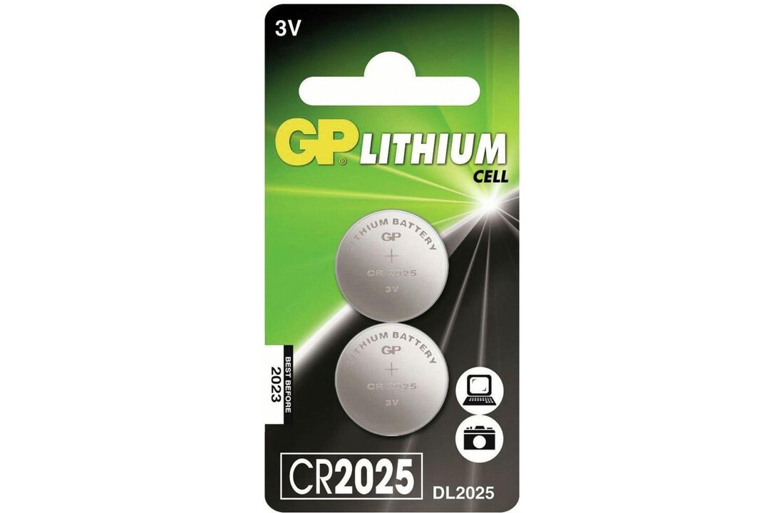 GP Lithium Cell CR2025 Duopack