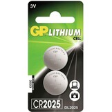 GP Lithium Cell CR2025 Duopack