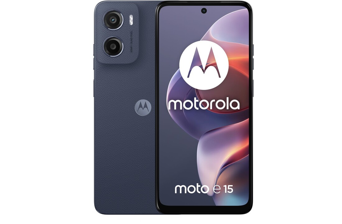 Motorola Moto e15 64GB 4G Denim Blue - Mobiele telefoon