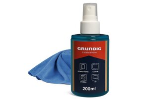 Grundig Schermreinigingsspray 200ml + Microvezeldoek