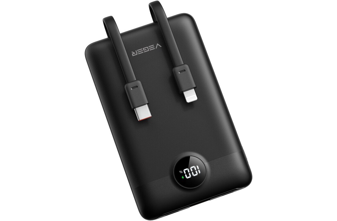 Veger C11 W1170 Mini Portable 10.000mAh Zwart - Powerbank