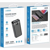 Veger L20S W2039PD 20.000 mAh Zwart - Powerbank