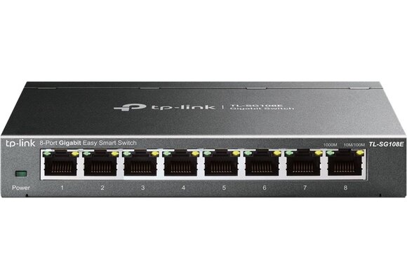 TP-Link TL-SG108E 8-poorts Gigabit Easy Smart - Netwerk switch