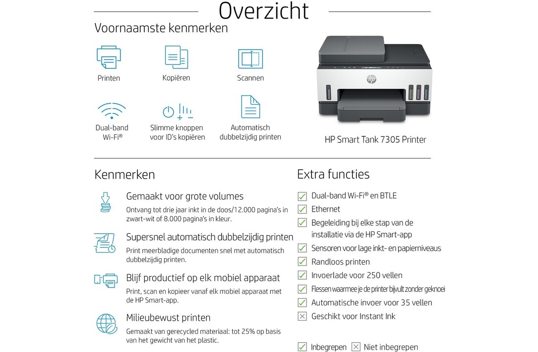 HP Smart Tank 7305 - All-in-one printer