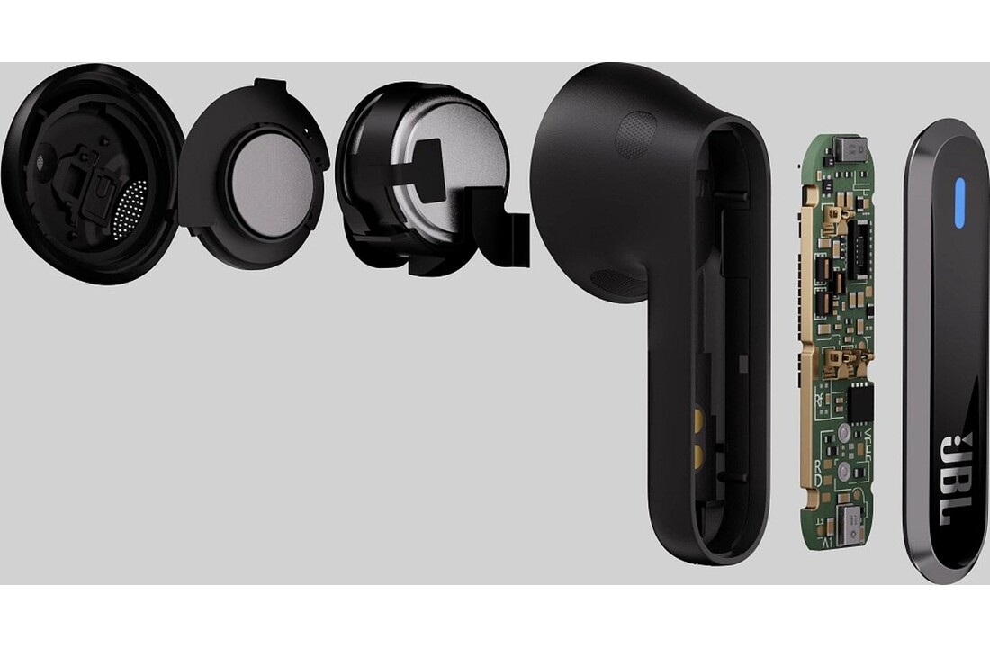 JBL Live Flex Zwart - Draadloze oordopjes