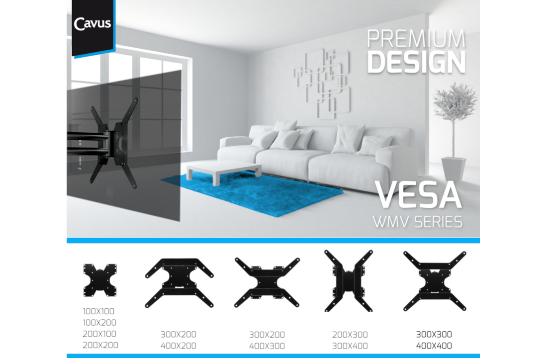 Cavus WMV8050 - TV muurbeugel