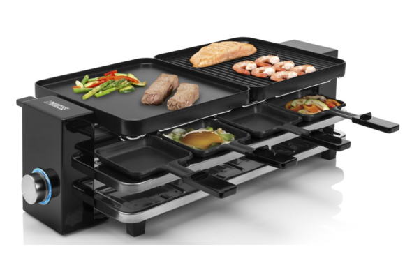 Princess 162925 Raclette Piano Black 8 - Gourmetstel