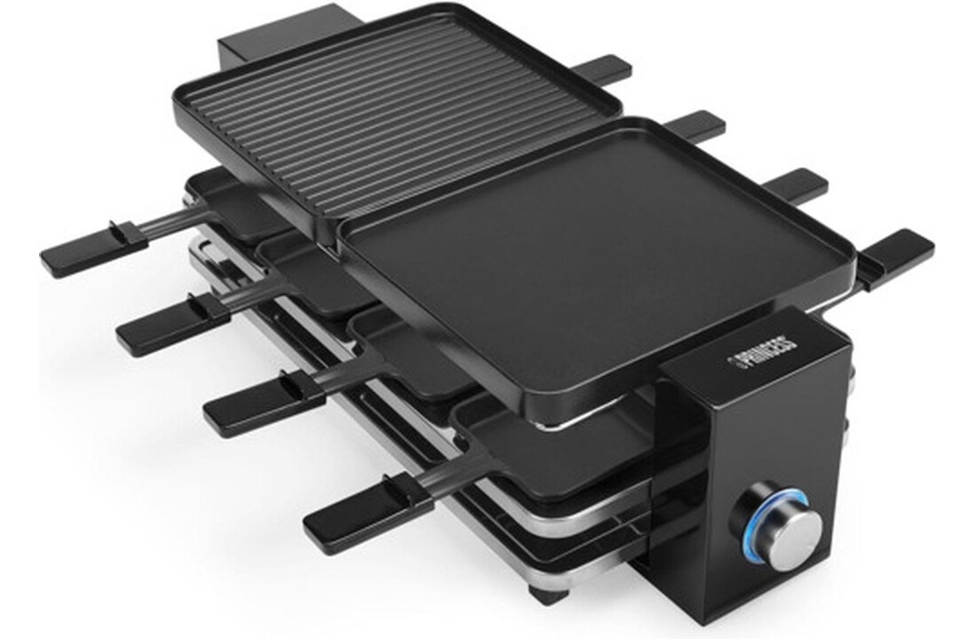 Princess 162925 Raclette Piano Black 8 - Gourmetstel