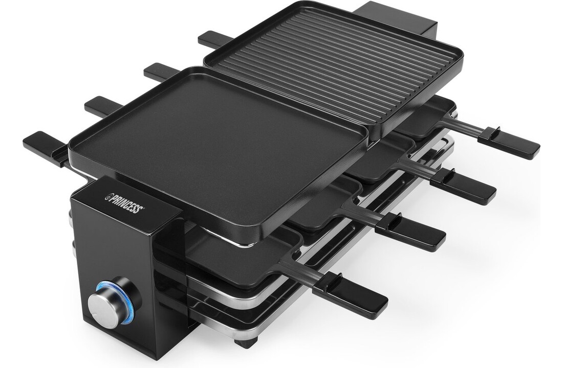 Princess 162925 Raclette Piano Black 8 - Gourmetstel