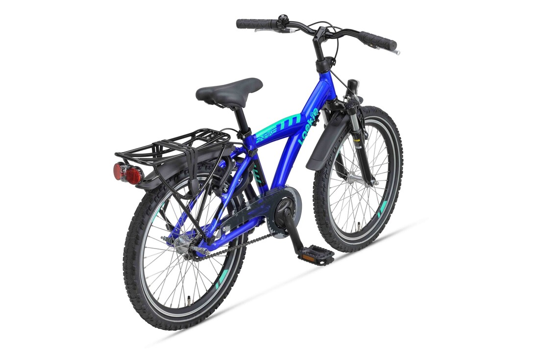 Loekie Snake 22 inch jongensfiets Cobalt blauw