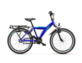 Loekie Snake 22 inch jongensfiets Cobalt blauw
