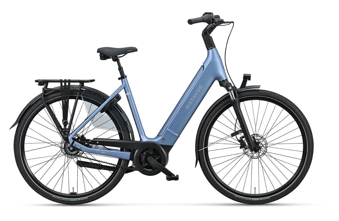 Batavus Finez E-go Power Exclusive BES3 DN8 500Wh Dames - Steel blue matte