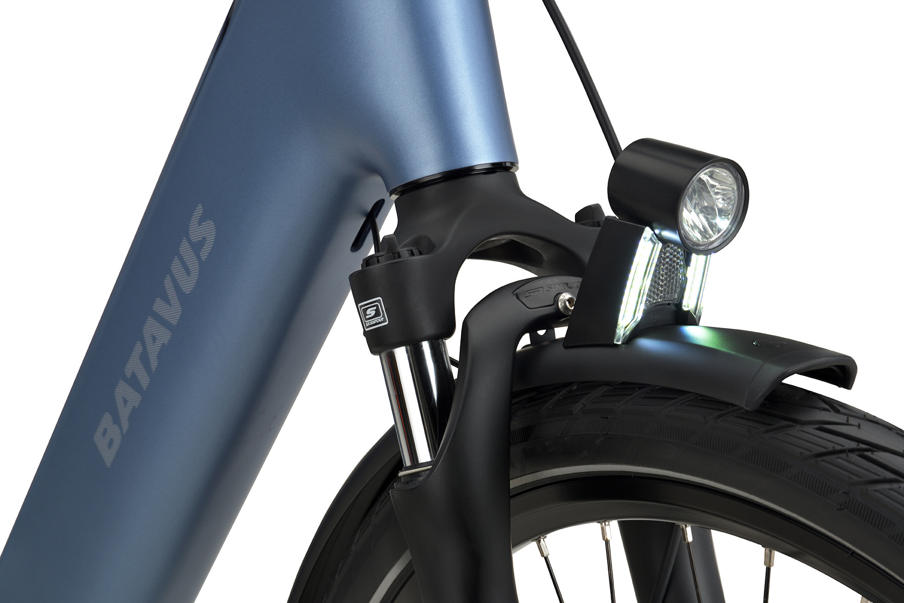 Batavus Finez E-go Power Exclusive BES3 DN8 500Wh Dames - Steel blue matte