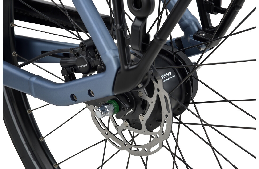 Batavus Finez E-go Power Exclusive BES3 DN8 500Wh Dames - Steel blue matte