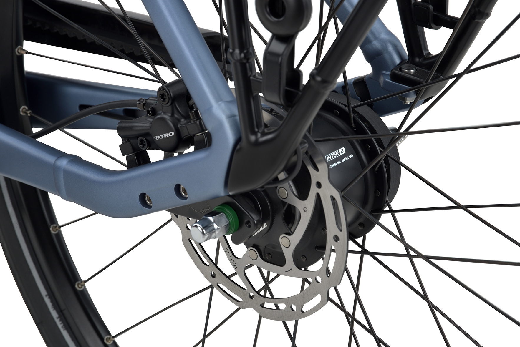 Batavus Finez E-go Power Exclusive BES3 DN8 500Wh Dames - Steel blue matte