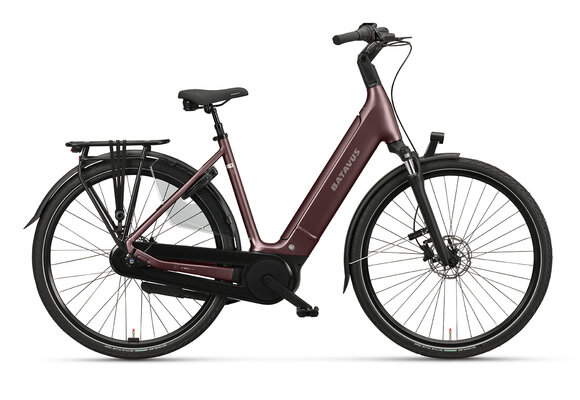 Batavus Finez PT BES3 DN8 500Wh Dames - Burgundy Red matt