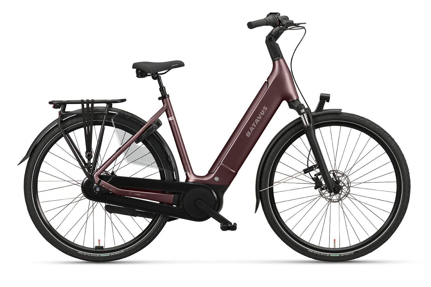 Batavus Finez PT BES3 DN8 500Wh Dames - Burgundy Red matt