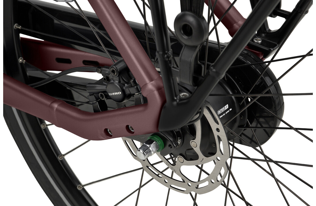 Batavus Finez PT BES3 DN8 500Wh Dames - Burgundy Red matt