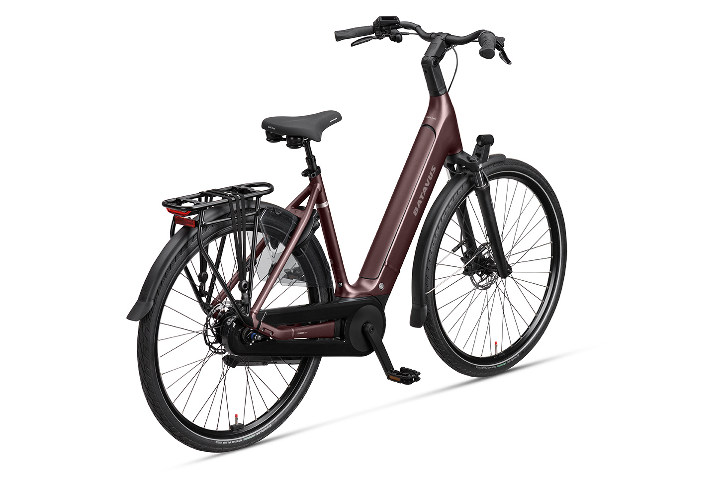 Batavus Finez PT BES3 DN8 500Wh Dames - Burgundy Red matt